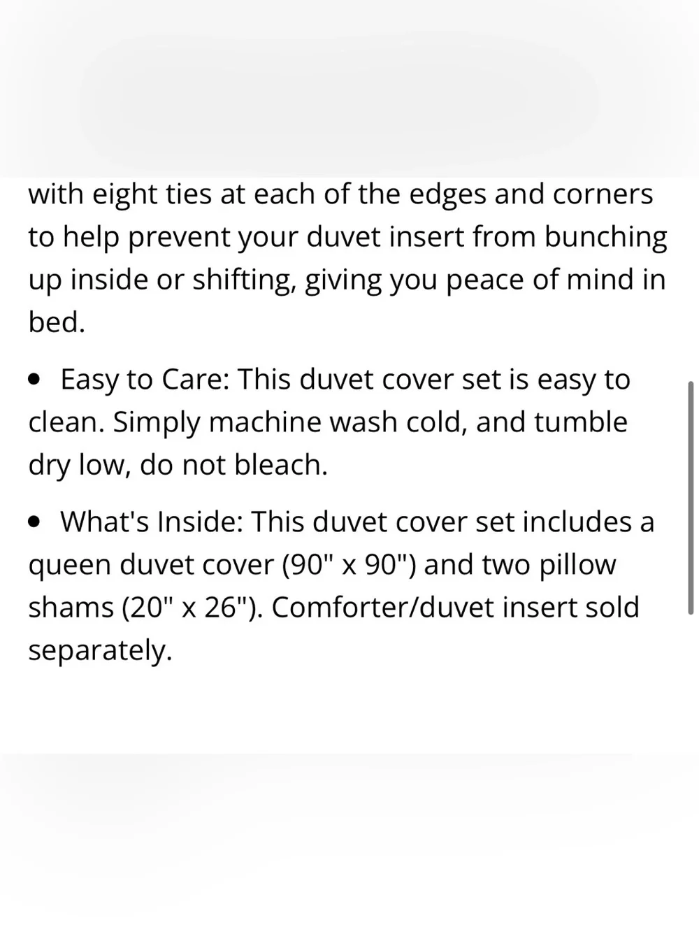 QUEEN Floral Duvet 3Pc Set 100% Polyester Microfiber - BLUE ELEGANCE